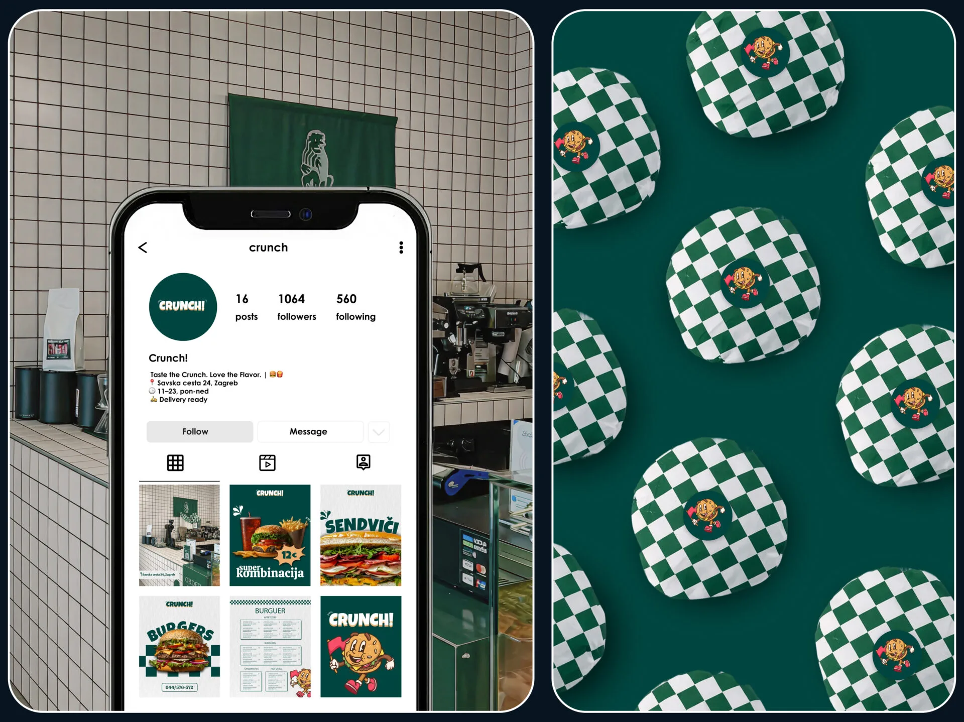 Prikaz fast fooda na instagramu